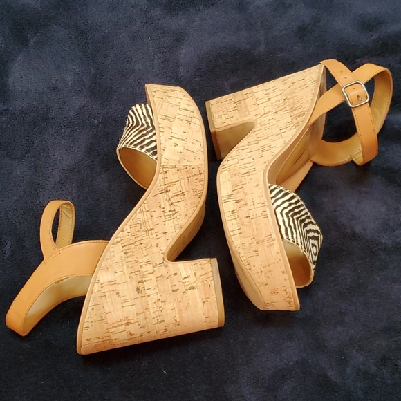 Dolce vita leather and cork platform sandal - Picture 10 of 16